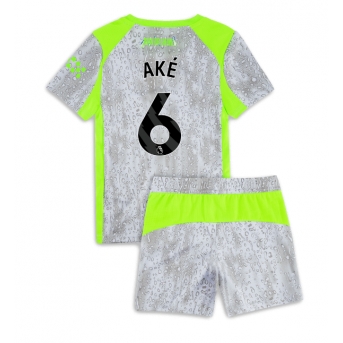 Billige Fotballdrakt Manchester City Nathan Ake #6 Replika Tredjedraktsett Barn 2025-26 Kortermet (med bukser)